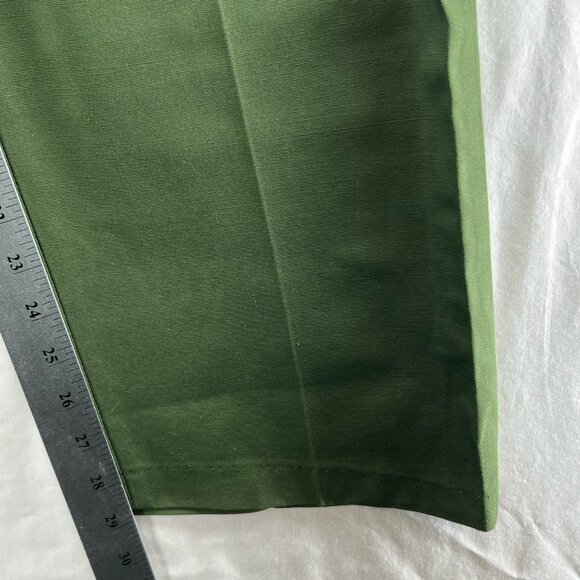 Towncraft Vintage Dress Pants Men 40x29 JCPenney Workwear Slacks Straight Green - Picture 14 of 16